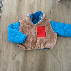 Free People FP movement Scenic Route Colorblock Half-Zip Pullover